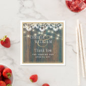 LANDERHOUTEN LICHTEN KANT Bruiloft Dank Je Wel Servet (Insitu)