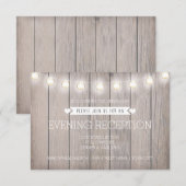 LANDERIGE LICHTEN - AVONDUITNODIGINGSKAART INFORMATIEKAARTJE (Voorkant / Achterkant)