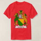 Landers Coat of Arms Family Crest T-shirt (Design voorkant)