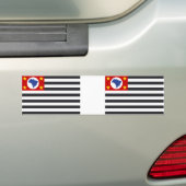 Landesflagge Sao Paulo Bumpersticker (Op auto)