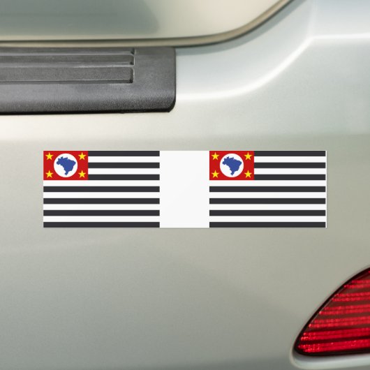 Landesflagge Sao Paulo Bumpersticker (Op auto)