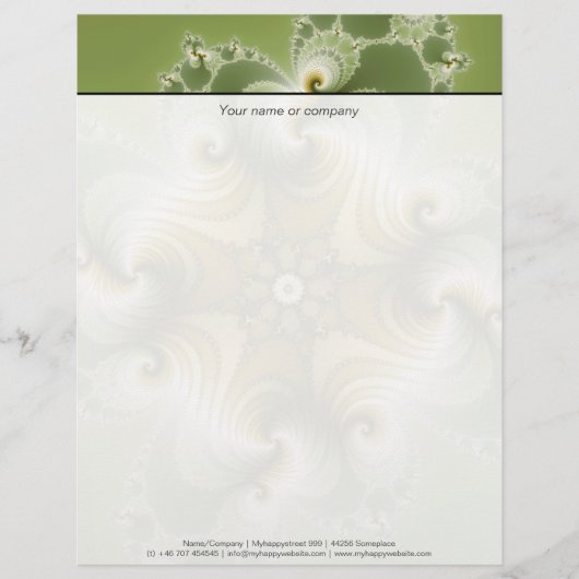 Landfayre - Fractal Art Gepersonaliseerd Briefhoofd (Voorkant)