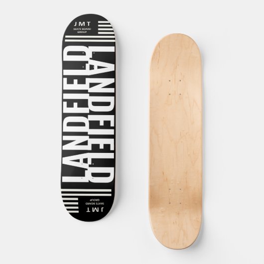 LANDFIELD. Skateboard (Voorkant)
