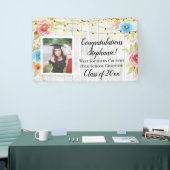 Landfoto Gepersonaliseerd Afstuderen Banner Sign (Beurs)