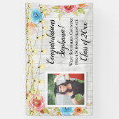 Landfoto Gepersonaliseerd Afstuderen Banner Sign (Verticaal)