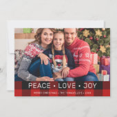 Landfoto van Buffalo Red Black Feestdagenkaart (Voorkant)