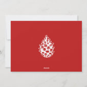 Landfoto van Buffalo Red Black Feestdagenkaart (Achterkant)