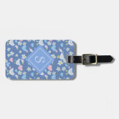  landganzen gepersonaliseerd monogram bagagelabel (Voorkant horizontaal)