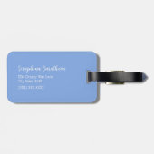  landganzen gepersonaliseerd monogram bagagelabel (Achterkant horizontaal)