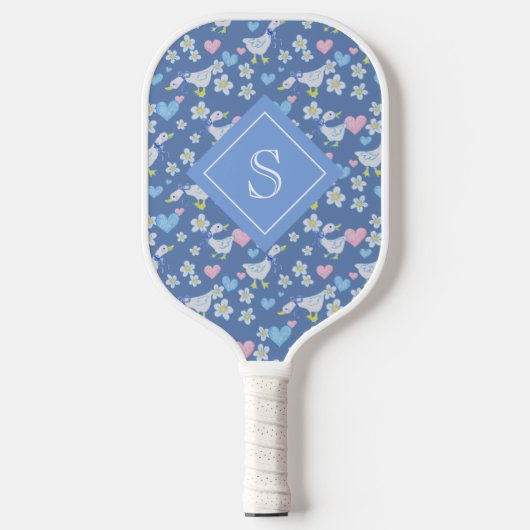  landganzenpatroon gepersonaliseerd pickleball paddle (Voorkant)