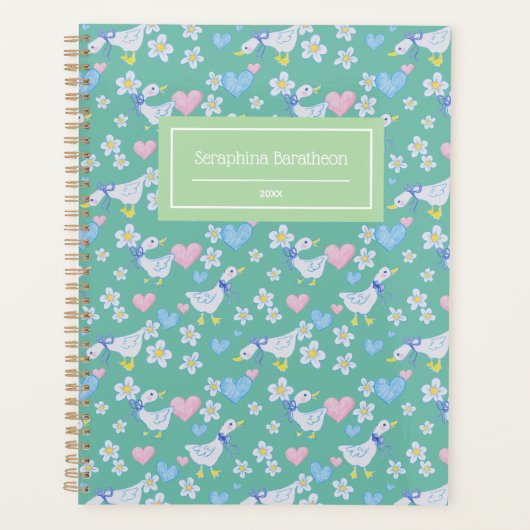 landganzenpatroon gepersonaliseerd planner (Voorkant)