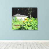 Landgaren omgepakt Canvas Afdruk (Insitu (Houten vloer))