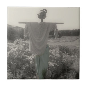 Landgaren, zwart en wit tegeltje