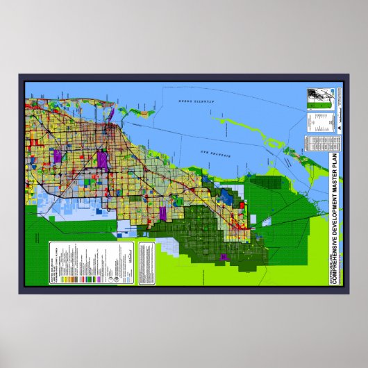 Landgebruiksplan van Miami-Dade County Poster (Voorkant)