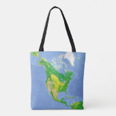 Landgebruiksplattegrond Noord-Amerika Tote Bag (Achterkant)