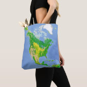 Landgebruiksplattegrond Noord-Amerika Tote Bag (Dichtbij)