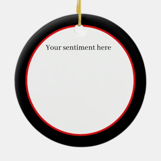 Landgenoomkerktruck voegt gevoel toe keramisch ornament (Achterkant)