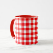 Landgericht Red Gingham Check Combo Mok (Voorkant links)