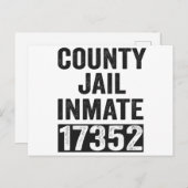 Landgevangenis Gedetineerde 17352 Grappige Hallowe Briefkaart (Voorkant / Achterkant)