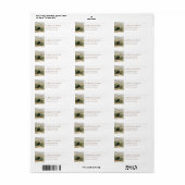 Landgoed Huwelijks Retouradres Etiket (Full Sheet)
