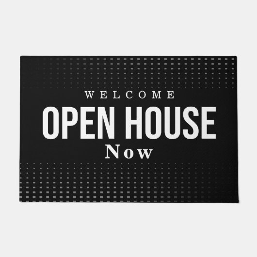 Landgoed Open Huis Modern Chic Zwart Deurmat (Voorkant)
