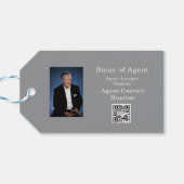 Landgoed Open Huis Modern Chique Grijs Cadeaulabel (Achterkant Horizontaal)