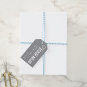 Landgoed Open Huis Modern Chique Grijs Cadeaulabel (Met Touw)