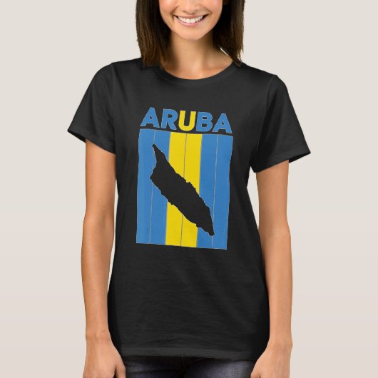 Landgrenzen Aruba T-shirt (Voorkant)