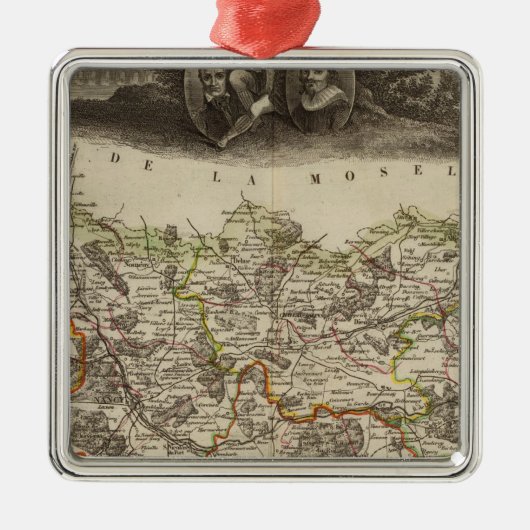 Landgrenzen Metalen Ornament (Voorkant)