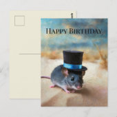 Landheer Muis Gefeliciteerd Briefkaart (Voorkant / Achterkant)