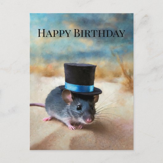 Landheer Muis Gefeliciteerd Briefkaart (Voorkant)