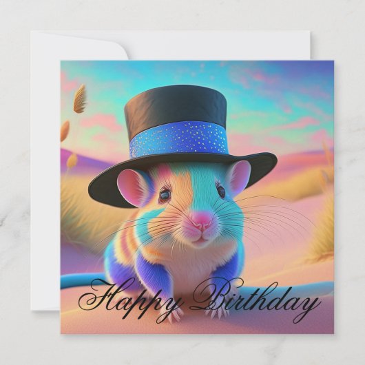 Landheer Muis Gefeliciteerd Kaart (Voorkant)