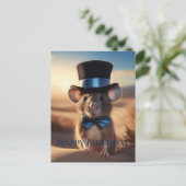 Landheer Muis Verjaardag Briefkaart (Staand voorkant)
