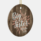 Landhout - Aangepaste promotie voor grote zuster Keramisch Ornament (Rechts)