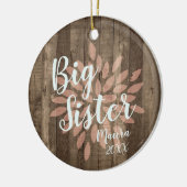 Landhout - Aangepaste promotie voor grote zuster Keramisch Ornament (Links)