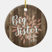 Landhout - Aangepaste promotie voor grote zuster Keramisch Ornament (Achterkant)