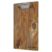 Landhout (Faux) met Knotholes Personalized Klembord (Links)