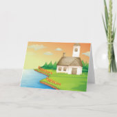 Landhuis aan het meer kaart (Voorkant)