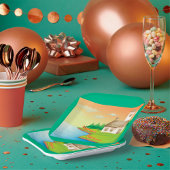 Landhuis aan het meer papieren bordje