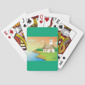 Landhuis aan het meer pokerkaarten (Achterkant)