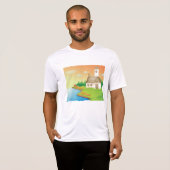 Landhuis aan het meer t-shirt (Voorkant volledig)