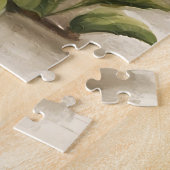 Landhuis Dromerige Gouden Zonnebloemen Legpuzzel (Zijkant)