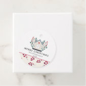 Landhuis en bessen familienaam bedankjes labels (In situ)