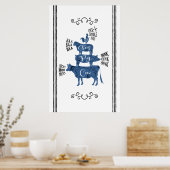  landhuis Gestapeld Boerderij Poster (Keuken)