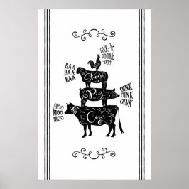  landhuis Gestapeld Boerderij Poster