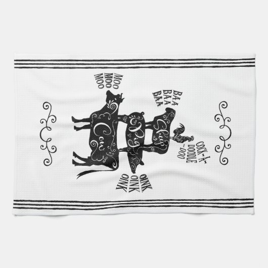  landhuis Gestapeld Boerderij Theedoek (Horizontaal)