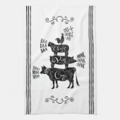  landhuis Gestapeld Boerderij Theedoek (Verticaal)