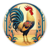 Landhuis Haan Keramische Knop (Voorkant)