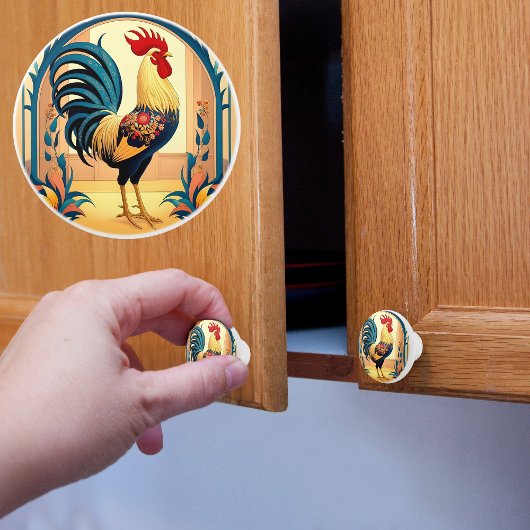 Landhuis Haan Keramische Knop