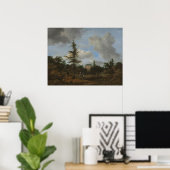 Landhuis - Jacob van Ruisdael Fine Art Poster (Thuiskantoor)